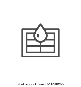 Sewerage system line icon