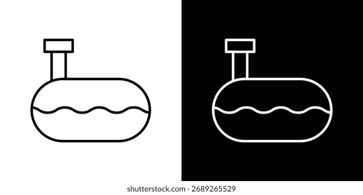 Icono de tanque de alcantarillado Paquete de Vector de carrera editable, adecuado para Diseños web.