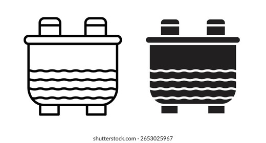 Sewerage tank icon Logo Design Vector Template Illustration