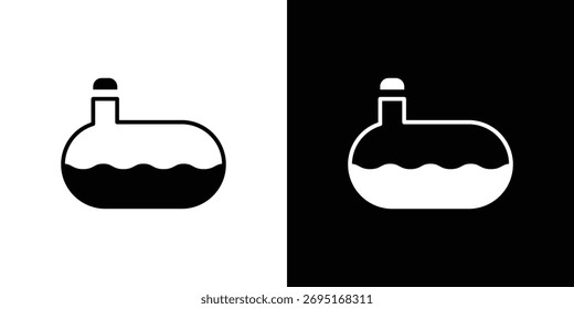 Vector de icono de tanque de alcantarillado, cartel plano lleno, pictograma sólido. Símbolo, ilustración del logotipo.