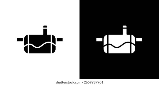 Abwassertank-Symbol Vektor Logo-Vorlage für Grafik und Web-Design.