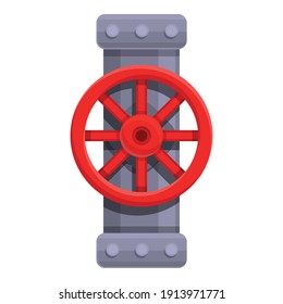 Icono de la rueda de alcantarillado. Dibujo del icono vectorial de la rueda de alcantarillado para diseño web aislado en fondo blanco