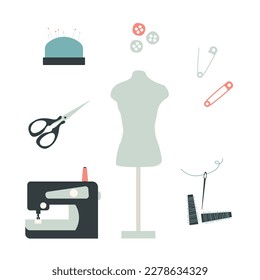 Kit de aletas, herramientas de diseño de atelier, aisladas en fondo blanco