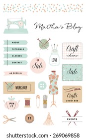 Sewing Blog Kit Design