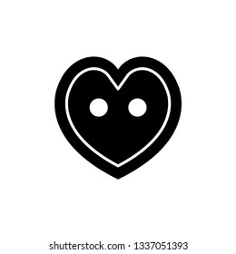 sewing botton icon template