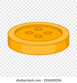 Sewing button icon in cartoon style isolated on background for any web design 