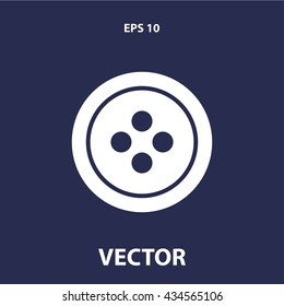 sewing button icon. sewing button sign