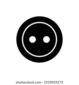 sewing button icon vector design template simple and clean