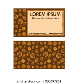 sewing button tailor business card in vector
