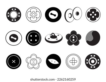 Sewing Button vector For Print, Sewing Button Clipart, Sewing Button vector Illustration