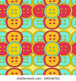sewing buttons seamless pattern