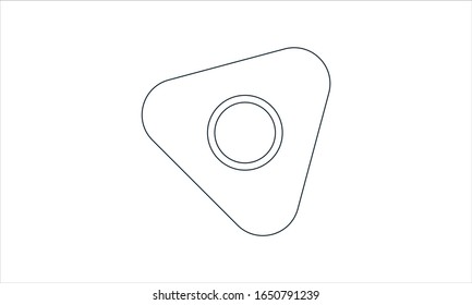Sewing chalk glyph icon vector image
