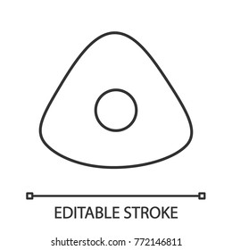 Sewing chalk linear icon. Thin line illustration. Contour symbol. Vector isolated outline drawing. Editable stroke