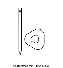sewing chalk pencil icon. Element of cyber security for mobile concept and web apps icon. Thin line icon for website design and development, app development