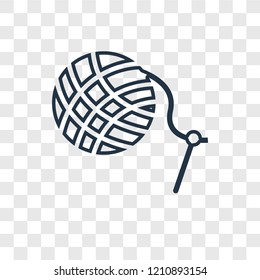 Sewing concept vector linear icon isolated on transparent background, Sewing concept transparency concept in outline style