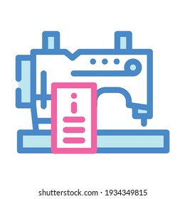 sewing courses color icon vector. sewing courses sign. isolated symbol illustration