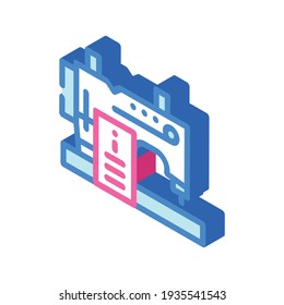 sewing courses isometric icon vector. sewing courses sign. isolated symbol illustration