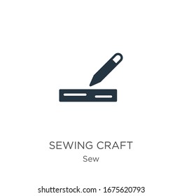 Sewing craft icon vector. Trendy flat sewing craft icon from sew collection isolated on white background. Vector illustration can be used for web and mobile graphic design, logo, eps10