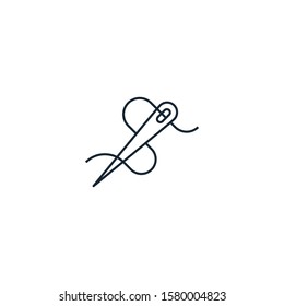 Sewing creative icon. From Handmade icons collection. Isolated Sewing sign on white background