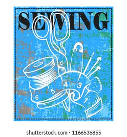 Sewing and cutting banner