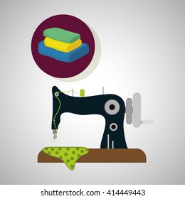 Sewing design.textile icon. tailor shop concept 
