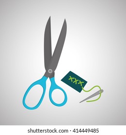 Sewing design.textile icon. tailor shop concept 