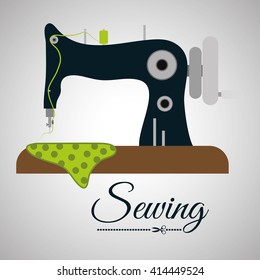 Sewing design.textile icon. tailor shop concept 