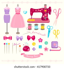 Sewing Elements Vector Design