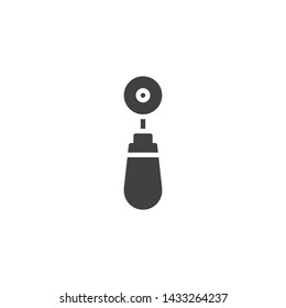 Sewing equipment for thread and needle vector icon. filled flat sign for mobile concept and web design. Tailor tool glyph icon. Symbol, logo illustration. Vector graphics