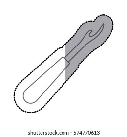 Sewing equipment and tools icon vector illustration graphic design