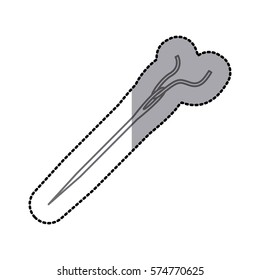 Sewing equipment and tools icon vector illustration graphic design
