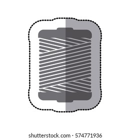 Sewing equipment and tools icon vector illustration graphic design