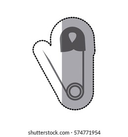 Sewing equipment and tools icon vector illustration graphic design