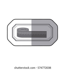 Sewing equipment and tools icon vector illustration graphic design