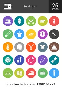 Sewing Filled Icons