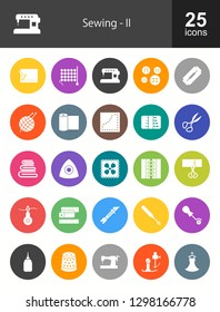 Sewing Filled Icons
