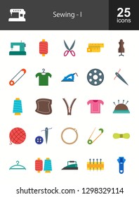 Sewing Flat Icons