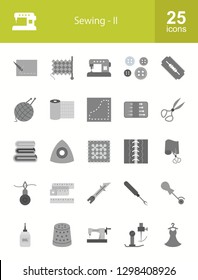 Sewing Flat Icons