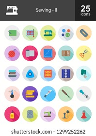 Sewing Flat Icons