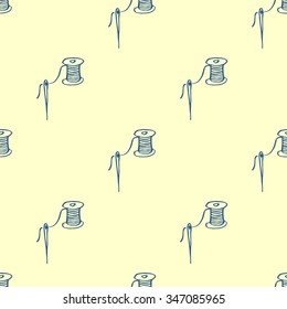 Sewing hand draw background