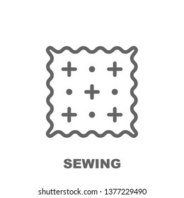 Sewing icon. Element of row matterial icon. Thin line icon for website design and development, app development. Premium icon