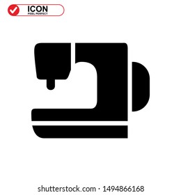 sewing icon isolated sign symbol vector illustration - high quality black style vector icons
