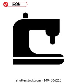 sewing icon isolated sign symbol vector illustration - high quality black style vector icons
