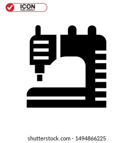 sewing icon isolated sign symbol vector illustration - high quality black style vector icons
