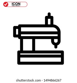 sewing icon isolated sign symbol vector illustration - high quality black style vector icons
