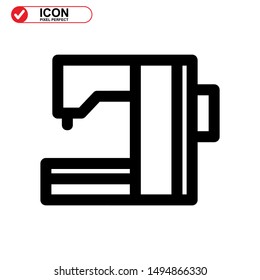 sewing icon isolated sign symbol vector illustration - high quality black style vector icons
