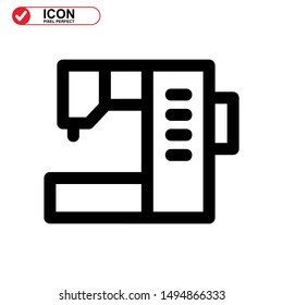 sewing icon isolated sign symbol vector illustration - high quality black style vector icons
