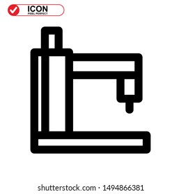 sewing icon isolated sign symbol vector illustration - high quality black style vector icons
