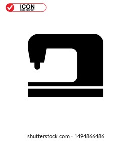 sewing icon isolated sign symbol vector illustration - high quality black style vector icons
