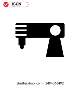 sewing icon isolated sign symbol vector illustration - high quality black style vector icons
